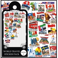 Travel sticker series 2 / world travel sticker pack series 2 / luggage sticker series 2 / country st