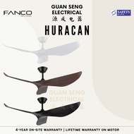 FANCO Huracan 52" DC Motor Ceiling Fan with Remote Control | Guan Seng Electrical