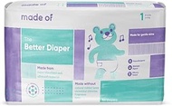 MADE OF Diapers Size 1 - The Better Baby Diapers - For Sensitive Skin, Hypoallergenic - Dyes And Fra