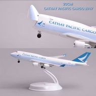 20cm CATHAY PACIFIC CARGO B747 Openable Door Simulation Display Decoration Collection Children's Gif