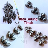 Batu Ladung Timah Batu Pancing / Batu Bulat / Batu Hidup / Batu Mati / Fishing Sinker