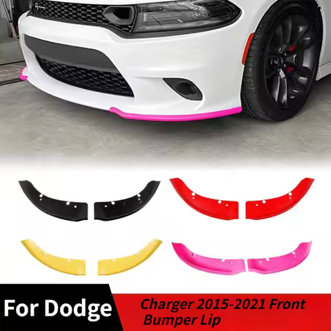 Car Front Bumper Lip For Dodge Charger 2015-2021 Hellcat/SRT 392 / Scat Pack/RT Scat Pack/GT/RT Spli