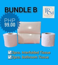 BUNDLE OF BATHROOM & INTERFOLDED TISSUE