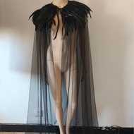 Feather Shawl Cloak Performance Prom Feather Vest Fake Collar Scarf Feather Cloak