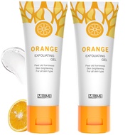 2PC 𝟏𝟎𝟎𝐆 Orange Exfoliating Whitening Gel Scrub Face Body Skin,Natural Orange Peeling Gel Face Scrub