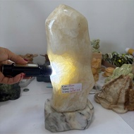 Ivory White Town Stone Height 35cm Weight 7kg CONG NGHINH PHUC (DUN PHUC) for Earth and Metal elemen
