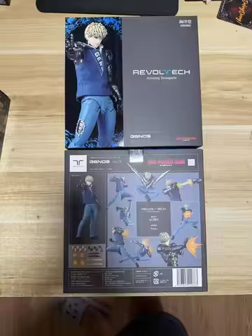 Original Kaiyodo Revoltech Amazing Yamaguchi One Punch Man Genos In Stock Anime Action Collection Fi