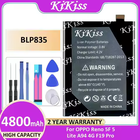BLP835 Mobile Phone Battery Good Low-Temperature Performance For Oppo Reno 5F 5 Lite A94 4G F19 Pro 