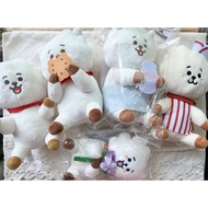 Official BTS BT21 RJ Jin Japan Plush Toys Bath Time Flower