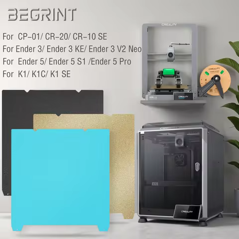 For Creality K1 K1C Build Plate PEI Textured Two Sided Ender 3 KE /Ender 5 Pro /CR 10 SE /K1 SE 3D P