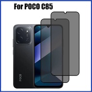 1-2 Pcs FOR Xiaomi POCO C85 5G 4G Anti-peeping Tempered Glass Privacy Screen Protector For Xiaomi PO