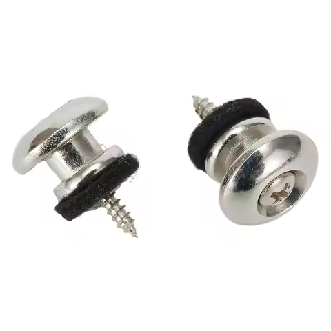 2pcs Guitar Strap Locks Secure Screw Black Titanium Gold Bronze Bass Ukulele Belt Electric Guitar Ba