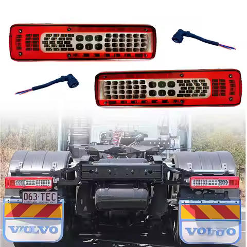 2x 24V LED Tail Lamp With Plug for Volvo FH 460 540 FH12 FH16 E APPROVE 82849894/84195505 82849925/8