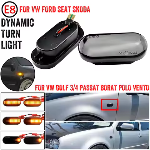 Led Dynamic Side Marker Turn Signal Light For VW Up Caddy T5 Amarok Jetta Golf 3 4 Fox Beetle Lupo S