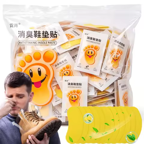 Lemon/Tea/Peach Flavor Foot Soothing Insole Stickers Shoes Odor Remover Deodorant Patch Antibacteria