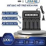 Charging Dock 82B-84B with Battery Booster, Universal Charger for 1.2V AA, AAA and 3.7-4.2V Lithium 