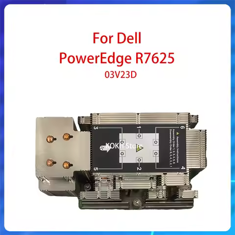 New 03V23D High Performance CPU Heatsink FOR Dell PowerEdge R7625 210W 2U Server Processor Heat Sink