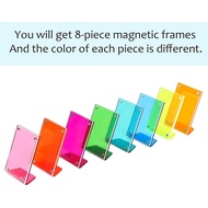 Acrylic Magnetic Picture Frames for Instax Polaroid,Table Top Mini 2x3 Wallet Size Photo Frame for D