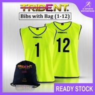 Trident Bibs with Bag – Yellow (1-12) Trident Bib Football Bib