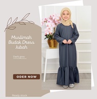 [Arabi fashion 22] jubah muslimah murah baju perempuan muslimah dress kanak kanak perempuan muslimah (SIZE 2 TO 12)