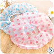 TS 1PC Wave Point Shower Cap Waterproof Thicken High Quality Hair Salon Elastic for Women Bath Hat B