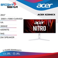 ACER 30" ACER NITRO XZ306CX MONITOR / 29.5" 1500R CURVED VA / 2560x1080@200HZ / 400NITS(HDR) / 1MS /
