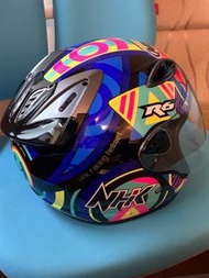 NHK R6安全帽  紫黑彩繪款