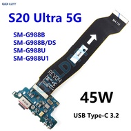 USB Charger Charging Port Main Board For Samsung Galaxy S20 Ultra 5G SM-G988 G988U G988B Motherboard