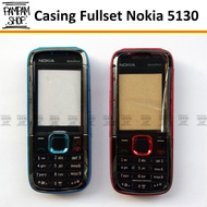MERAH Casing Case Fullset Full Set Nokia 5130 Xpress Music Original Housing Xpres Kesing Black Red b
