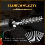ABFI 30 Pcs Bore Brush For Drill Wire Bore Cleaning Brush Set Impact Driver 1/4 Inch Hex Shank