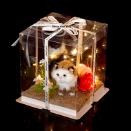 Meaningful Gift Standing Cat Model Gift Box for March 8, Birthday, Valentine's Day, Holidays