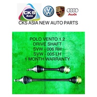 VOLKSWAGEN POLO 6R VENTO DRIVE SHAFT FRONT 1.2L CBZ TSI