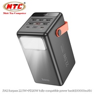 Pin dự phòng Hoco J142 100000mAh QC 3.0 22.5W và TypeC PD 20W Có đèn Led (Đen) - Nhất Tín Authorised