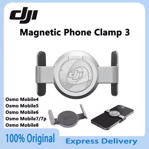 Original DJI OM Magnetic Phone Clamp 3 Phone Holder for DJI om4/om5/om6/om7/7p/om8/se Gimbal Stabili