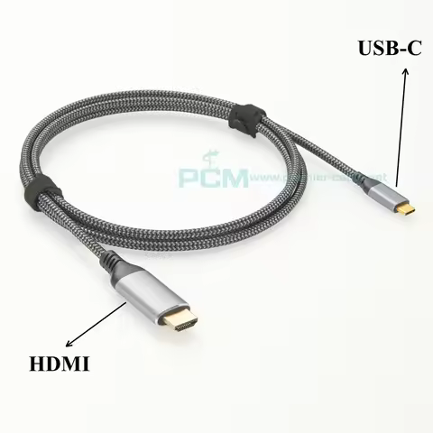 USB C to HDmi port 2.1 Cable 8K@60Hz 4K@120Hz USB Type C to HDmi 2.1 Video Converter Cable Support H