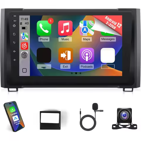 8Core Android12 Car Radio for Toyota Tundra 2014-2021 9inch IPS Touch Screen for Tundra with Carplay