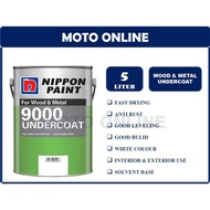 Nippon 9000 Undercoat 5LT White/Cat Besi & Kayu Undercoat/Cat minyak/Nippon