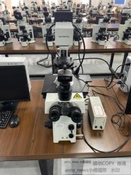 現貨OLYMPUS/奧林巴斯IX71 倒置熒光三色顯微鏡，物鏡可