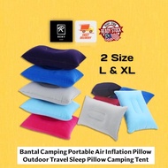 Portable Air Inflation Pillow Bantal Angin Bantal Camping