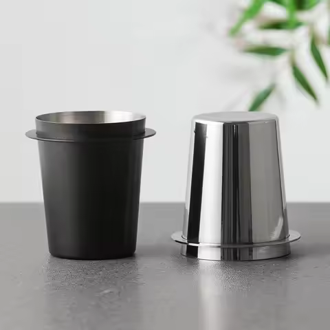 Coffee Dosing Cup 51/54/58mm Coffee Powder Cup Stainless Steel Replacement Cafe Barista Tool Espress