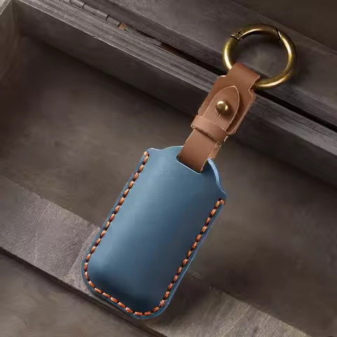 Leather Car Key Case Key Bag Car Smart Key Fob Cover Shell for Volvo S60 V60 S90 V90 Xc40 C40 Xc60 X