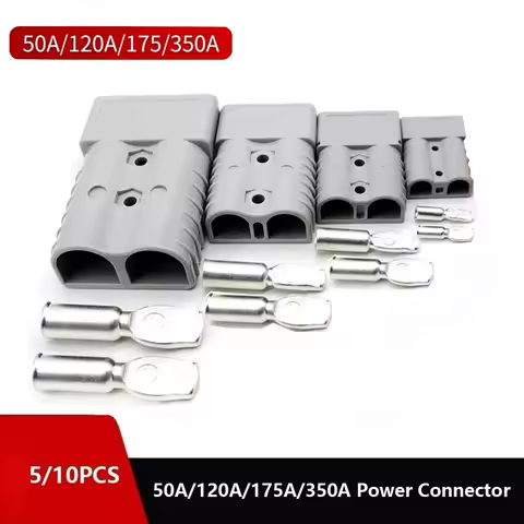 5/10pcs 50A/120A/175A/350A Anderson Style Plug Connectors 12-24V DC Power Tool Power Charger Battery