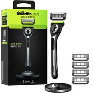 Gillette Mens Razor with Exfoliating Bar by GilletteLabs Shaving Kit for Men Includes 1 Handle 5 Raz