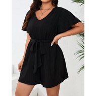 Plus Size Jumpsuit Black 1XL