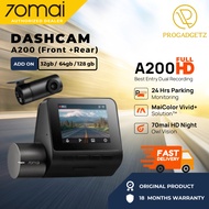 70mai Dashcam A200 Dual Channel 1080P Full HD+ HDR | 24H Parking Surveillance