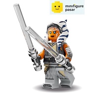 sw1354 Lego Star Wars Ahsoka 75385 - Ahsoka Tano Adult Minifigure w Lightsabers - New