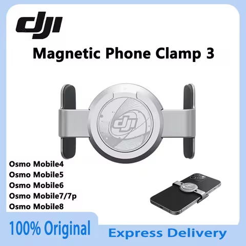 Original DJI OM Magnetic Phone Clamp 3 For Osmo Mobile 6 Osmo Mobile SE OM 5 OM 4 SE OM 4 Gimbal Sta