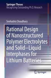 Rational Design of Nanostructured Polymer Electrolytes and Solid–Liquid Interphases for Lithium Batteries Snehashis Choudhury