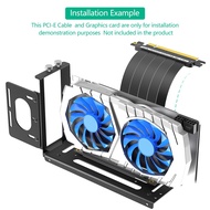New 2 Graphics Card Slots Vertical GPU Mount Bracket Steering Holder with HardwareEGPU DockExternal 