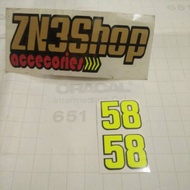 Fluo Small 58-Cutting Sticker